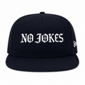 No Jokes Signature Fitted Cap - Navy/White
